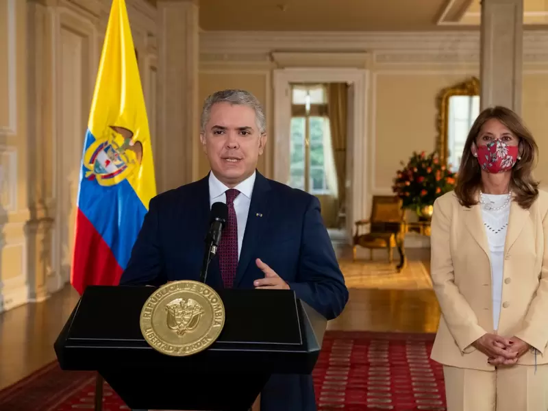 Presidente Iván Duque y la vicepresidenta Marta Lucía Ramírez