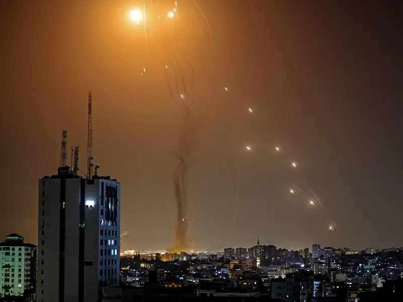 Ataque con cohetes entre Israel y Palestina