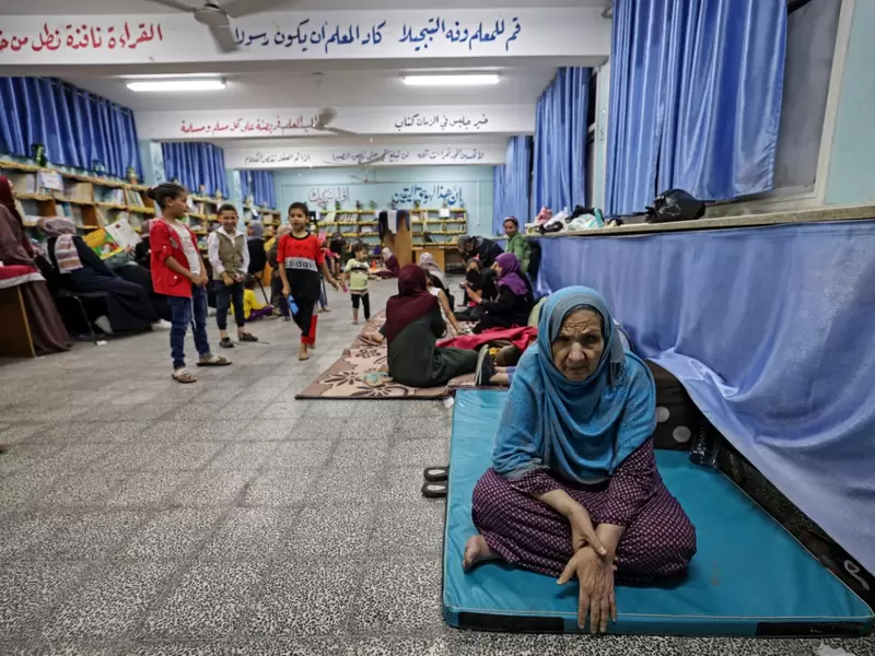 Refugios en Gaza