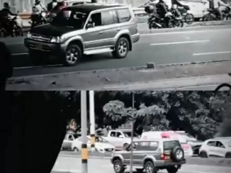 Fotografías tomadas del video aficionado.