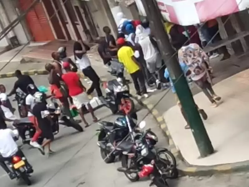 Disturbios en el puerto