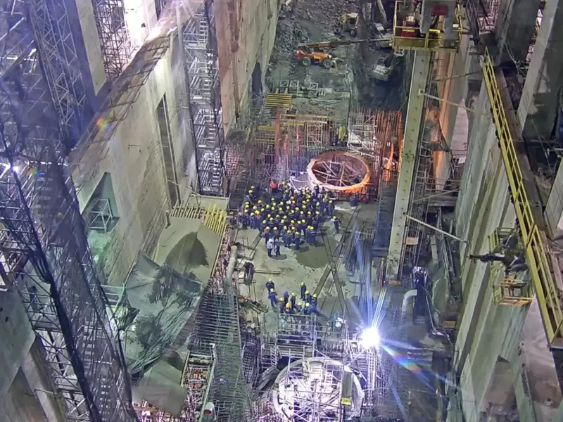 Simulacro de trabajadores de Hidroituango.
