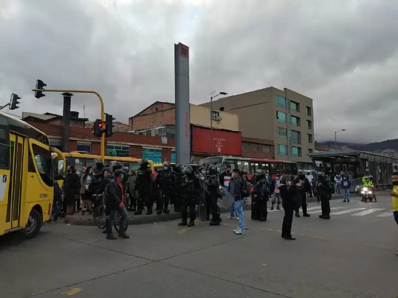 Cierre de los portales Usme y Tunal por bloqueos