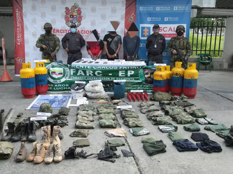 Captura de tres integrantes de las Farc, en el Cauca.
