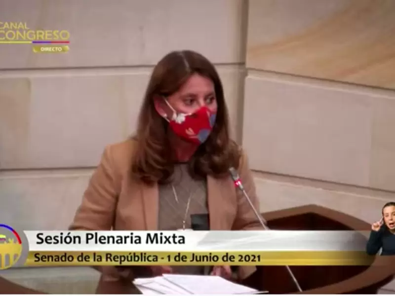 Marta Lucía Ramírez en el Congreso