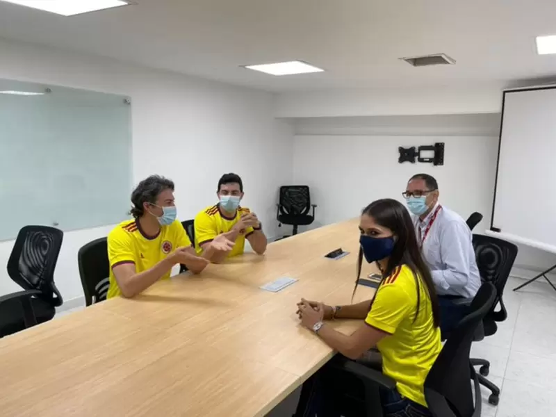 Visita del alcalde de Medellín a Barranquilla.