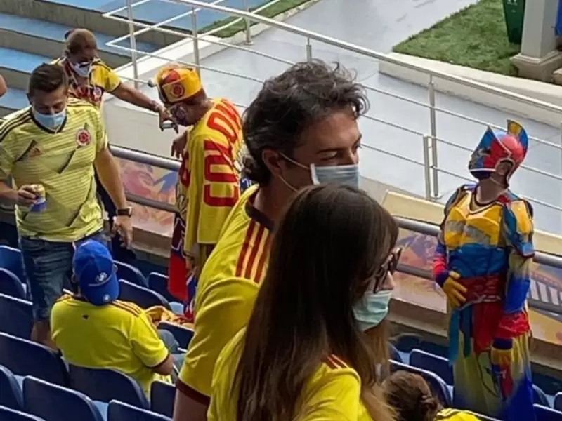 El alcalde de Medellín, Daniel Quintero, en Barranquilla.
