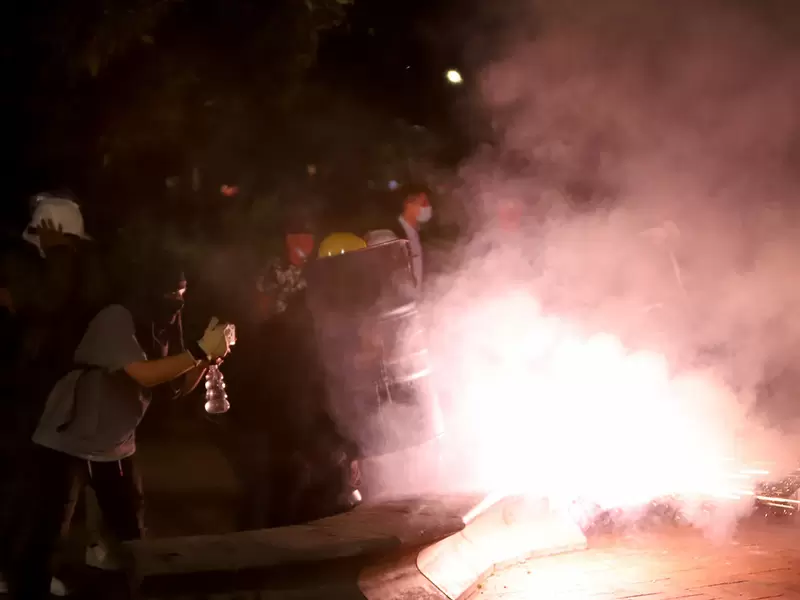 Protestas en Bogotá - Disturbios en Suba