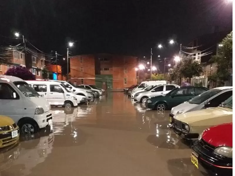 Inundaciones en barrio San Diego, Bosa.