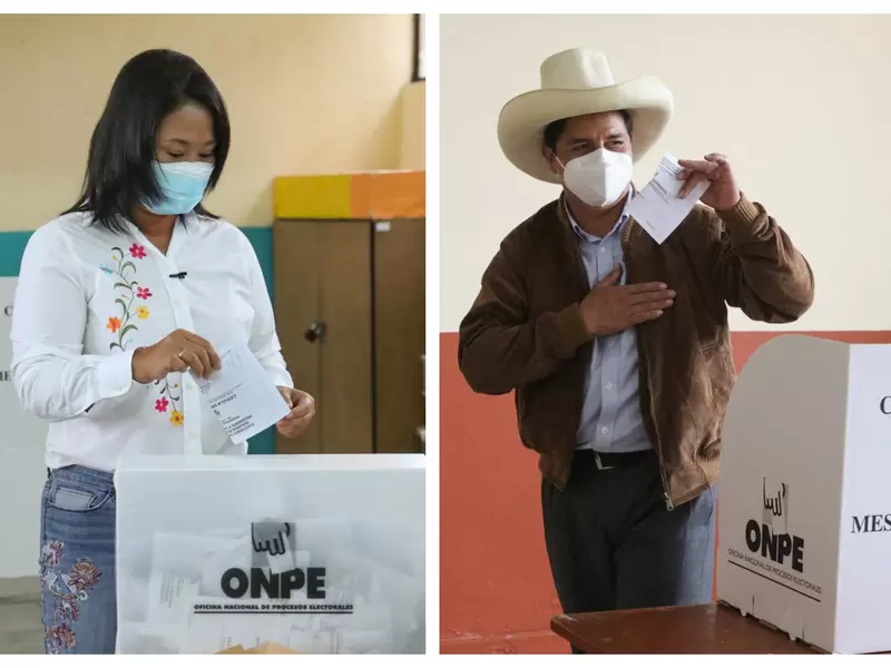 Keiko Fujimori y Pedro Castillo se disputaron la segunda vuelta de las elecciones en Perú
