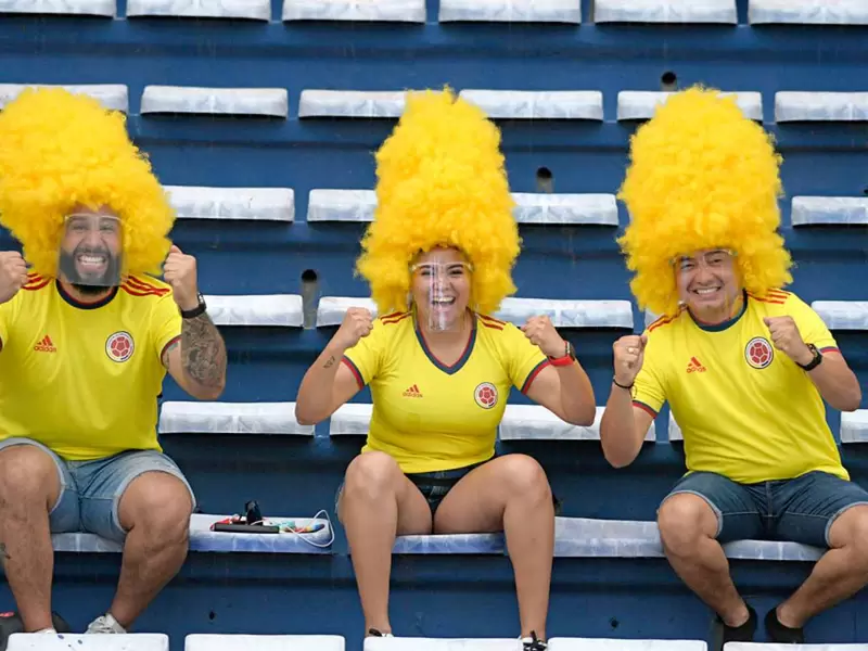 Hinchas Colombia Vs. Argentina