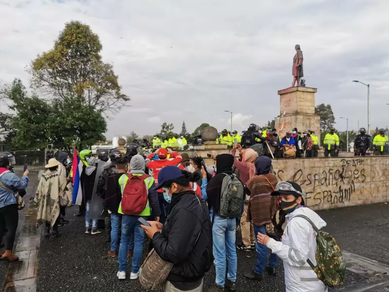 Protestas en Bogotá