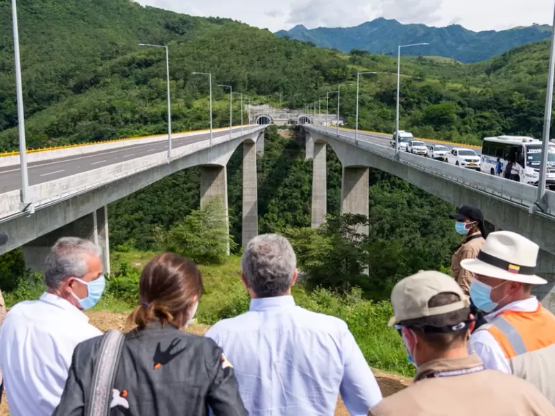 Presidente Duque en obras de Pacífico 1 en Antioquia.