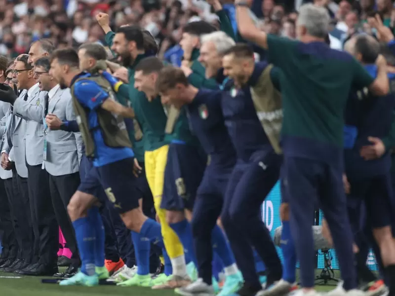 Selección de Italia canta el himno de su país en la Eurocopa 2021 Selección de Italia canta el himno de su país en la Eurocopa 2021