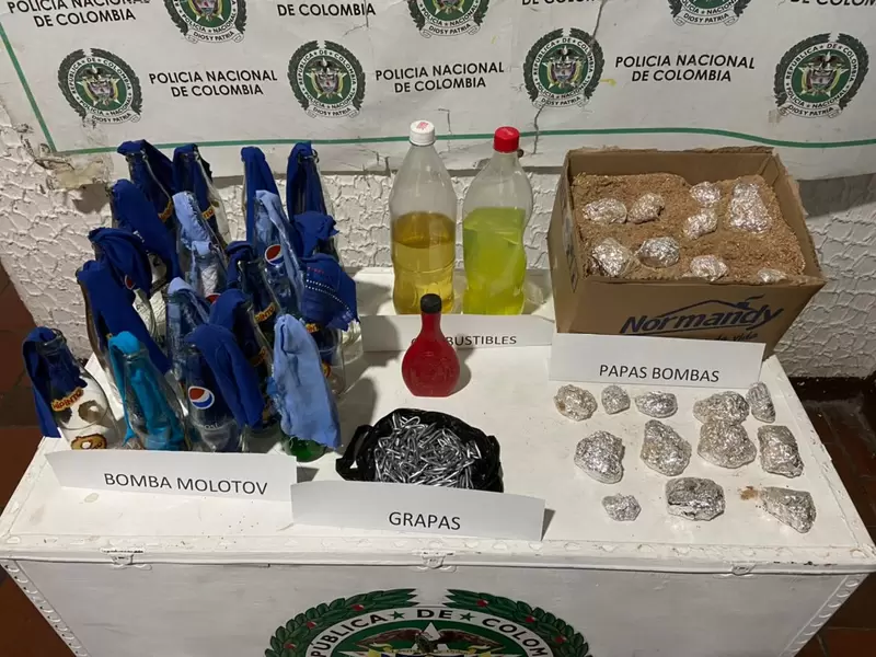 Explosivos decomisados en Pamplona
