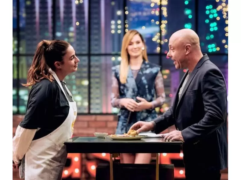 Carla Giraldo y Jorge Rausch en MasterChef