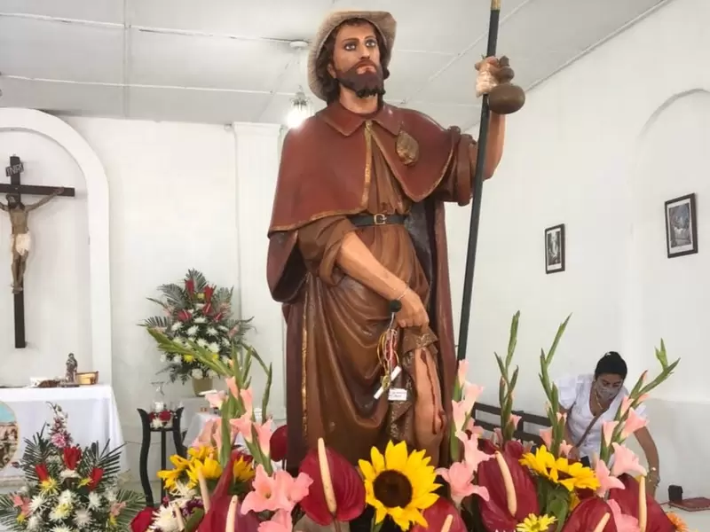 Monumento a San Roque en Molineros, Atlántico.