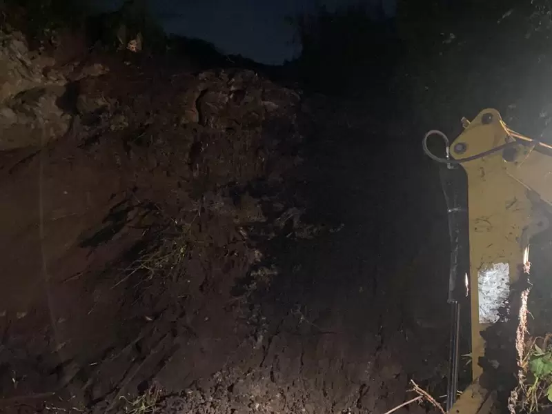 Derrumbe en Chipaque, Cundinamarca