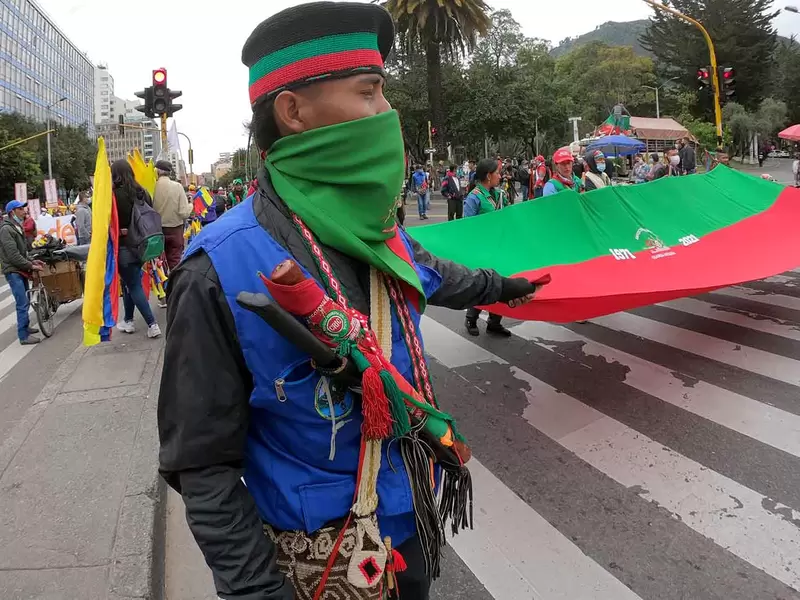 Protestas del paro nacional, en Bogotá.
