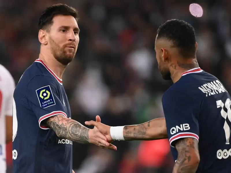 Messi y Neymar en el PSG