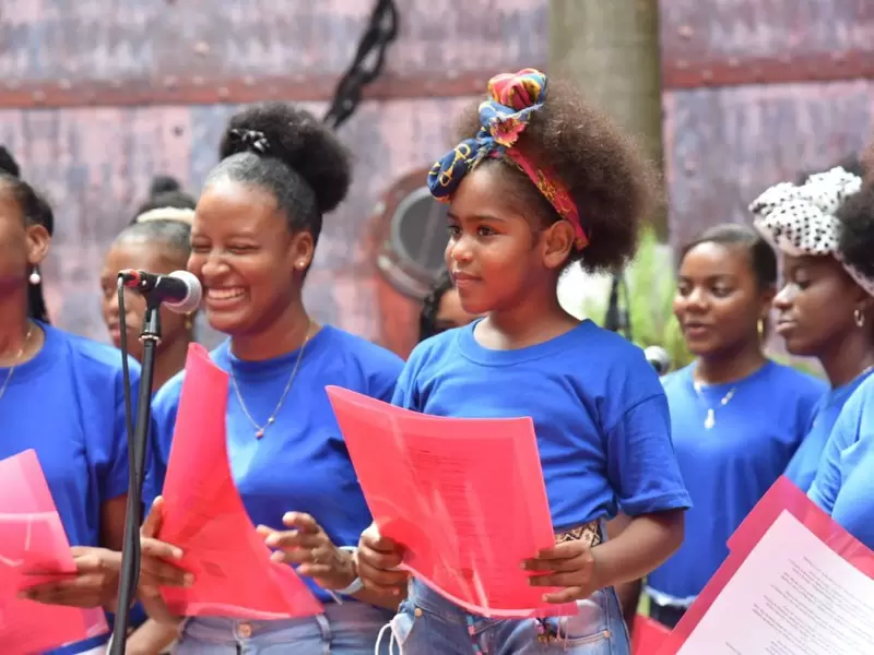 Niños de la zona insular de Cartagena llegan con su música al Teatro Colón en Bogotá