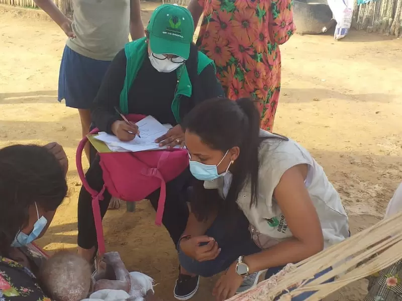 Rescate niño desnutrición La Guajira