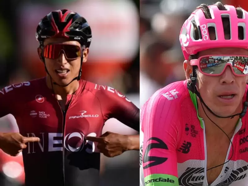 Egan Bernal y Rigoberto Urán Egan Bernal y Rigoberto Urán