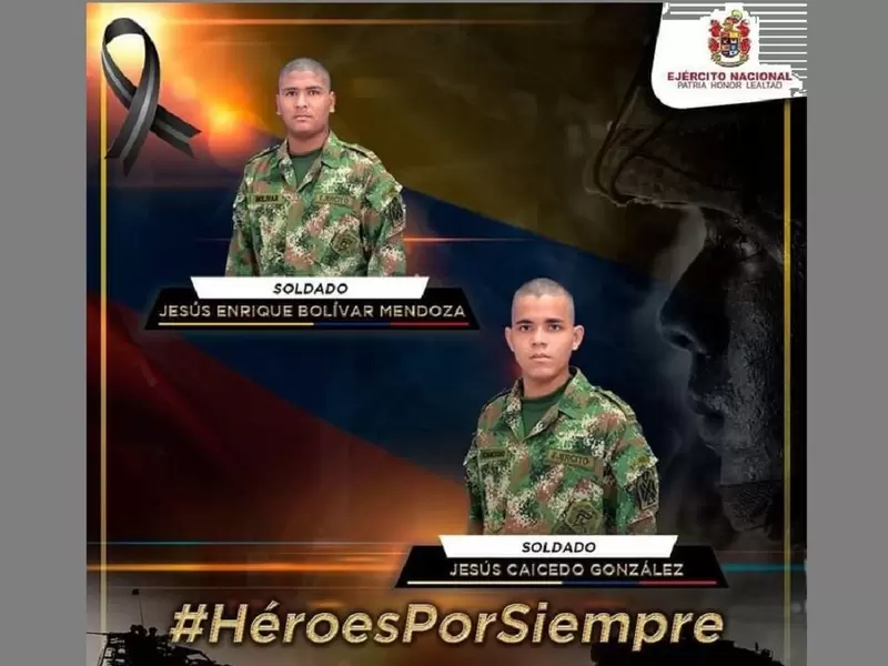 Dos soldados fallecieron en un jagüey en el corregimiento de Cuatro Vientos, municipio de El Paso (Cesar).