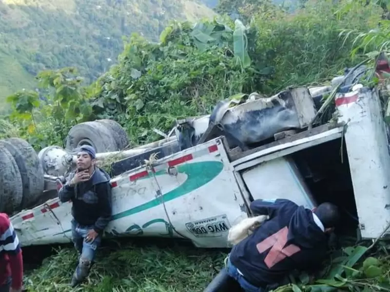 Accidente de tránsito en Chaparral, Tolima