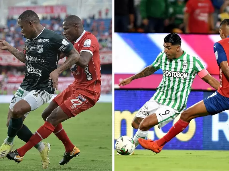 América vs Cali y Nacional vs Medellín, Liga BetPlay