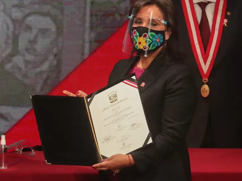 Dina Boluarte, vicepresidenta de Perú