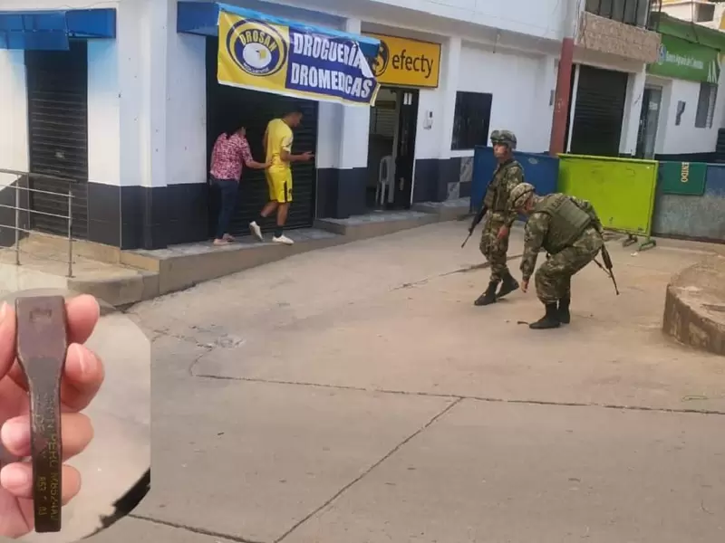 Una granada fue lanzada en contra del Ejército y la Policía