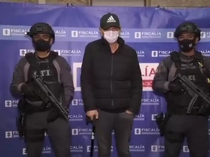 Emilio Tapias en ingreso a la Cárcel La Picota en Bogotá