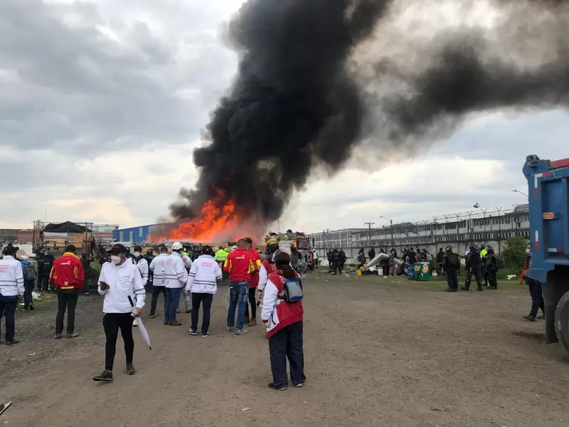 Incendio en Bogotá