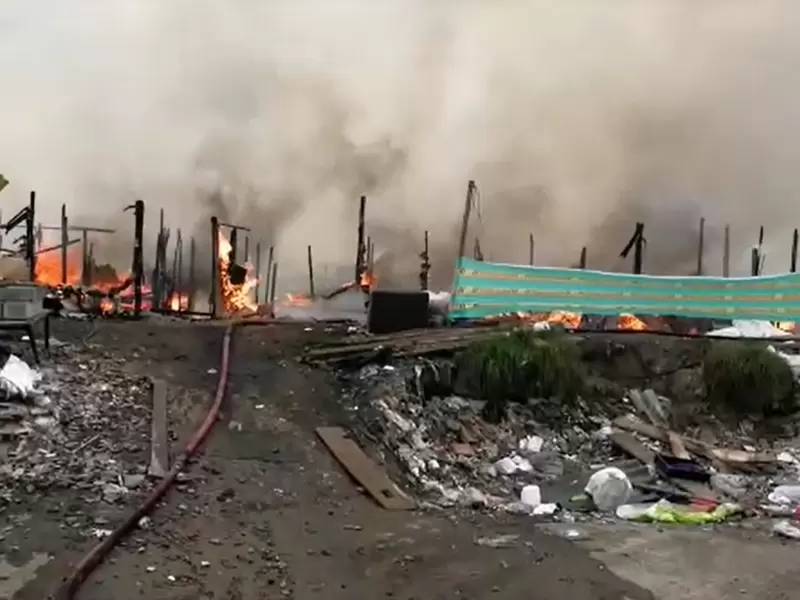 Incendio en Puente Aranda Incendio en Puente Aranda