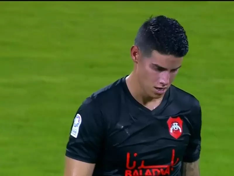 James Rodríguez en su debut con Al Rayyan