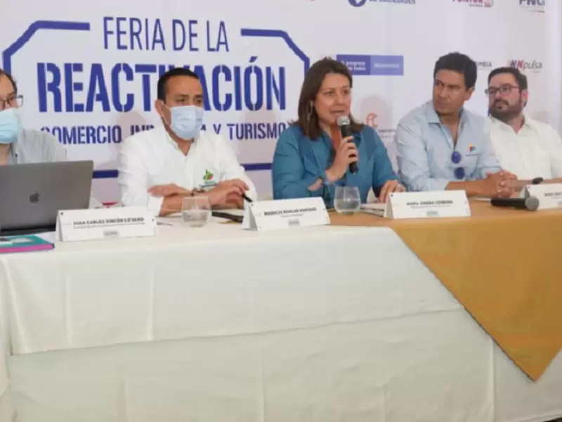 La ministra de Comercio en el lanzamiento de la línea de crédito para microempresas