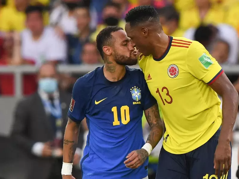 Neymar y Yerry Mina
