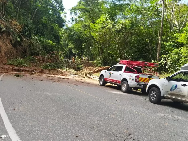 Derrumbe en San Luis, Antioquia.