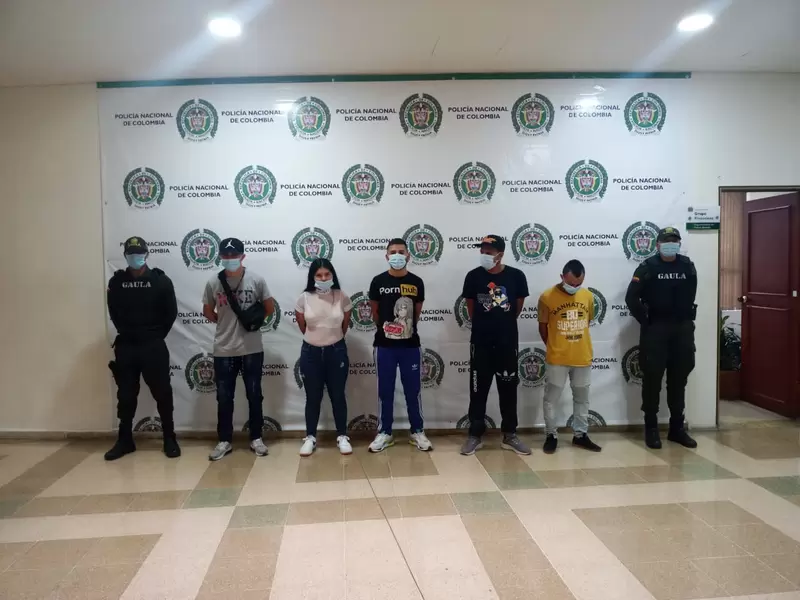 Capturas grupo delincuencial en el Quindío
