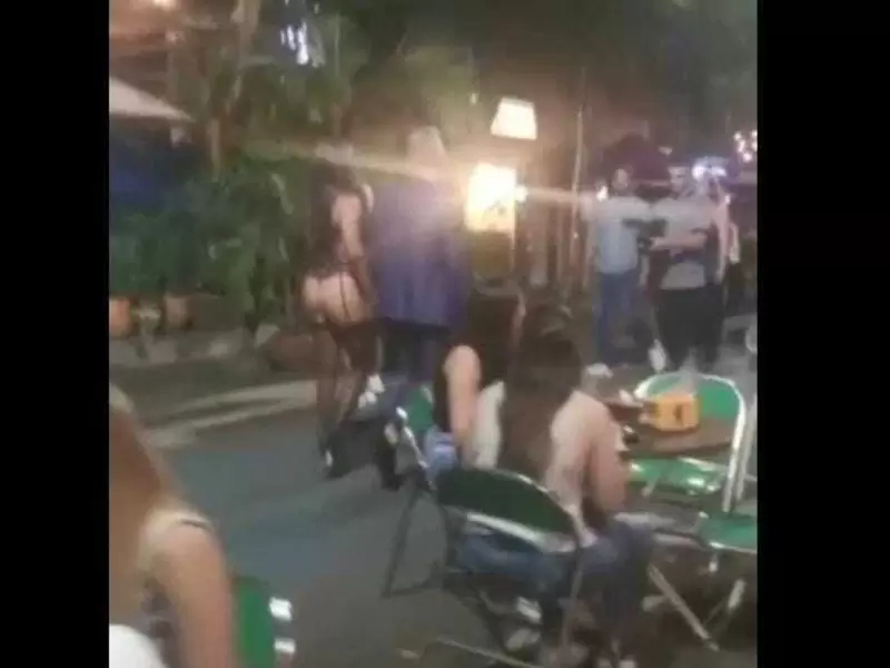 Mujer que desfiló en lencería en Medellín.
