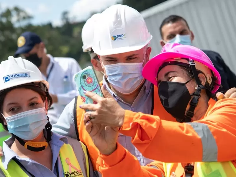 Presidente Iván Duque en su gira por Antioquia.