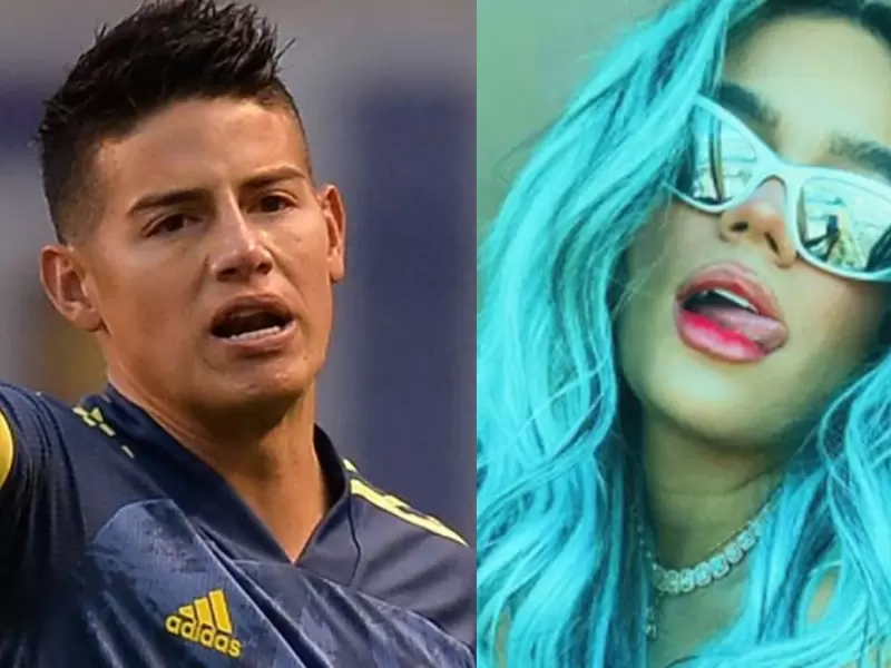 James Rodríguez y Karol G James Rodríguez y Karol G