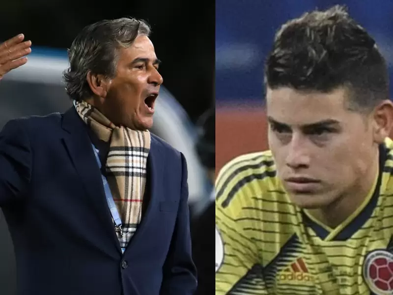 Jorge Luis Pinto y James Rodríguez Jorge Luis Pinto y James Rodríguez