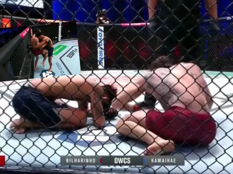 Brutal rodillazo en entrepierna entre peleadores de UFC Brutal rodillazo en entrepierna entre peleadores de UFC