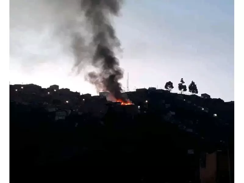 Incendio Incendio en el sur de Bogotá