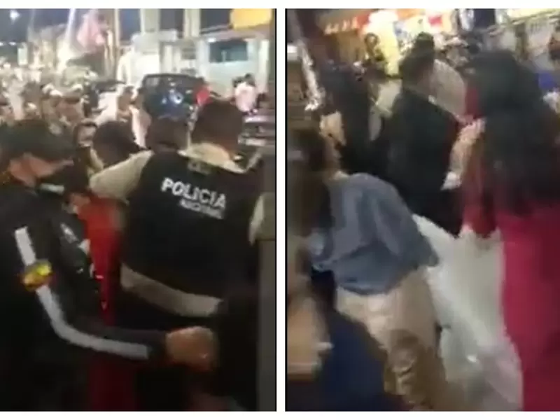 Captura de novio en pleno matrimonio