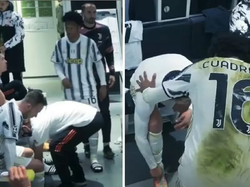 Cuadrado y Cristiano Ronaldo en Juventus