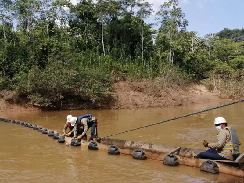 Derrame de crudo en zona rural de Tibú