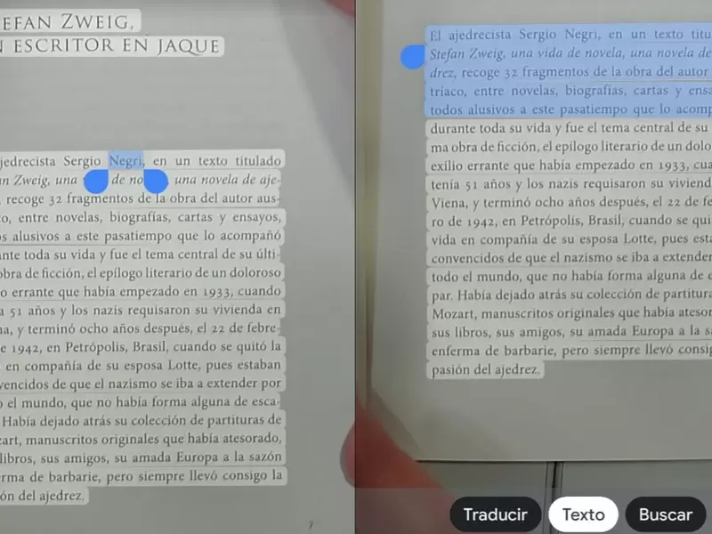 Digitalización de textos en Android